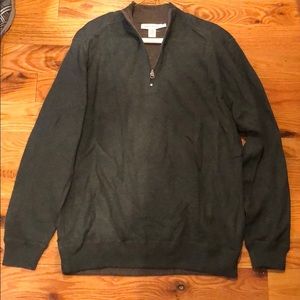Alex Cannon green quarter zip sweater, Medium